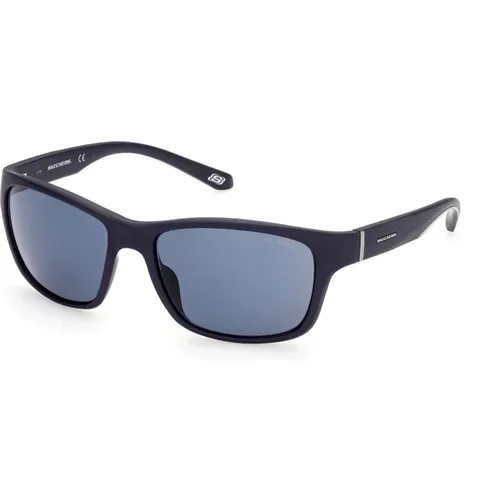 Blaue Polarisierte Aviator Sonnenbrille,Goldene Rauch Polarisierte Sonnenbrille - Skechers - Modalova
