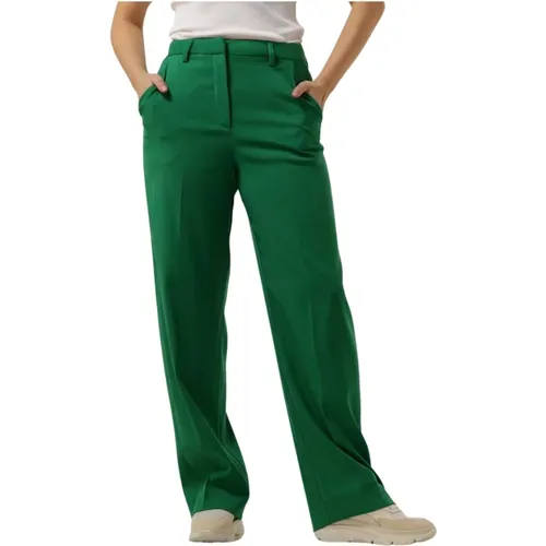 Grüne Straight Leg Hose , Damen, Größe: XS - Minus - Modalova