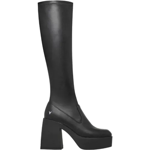 Badgirls Elasticized Technical Fabric Boot , female, Sizes: 3 UK, 4 UK, 8 UK - Windsor Smith - Modalova