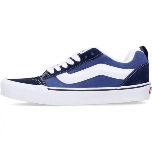 Retro Low Top Sneaker Marineblau/Weiß , Herren, Größe: 41 EU - Vans - Modalova