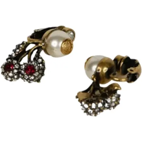Pre-owned Silver earrings , female, Sizes: ONE SIZE - Gucci Vintage - Modalova