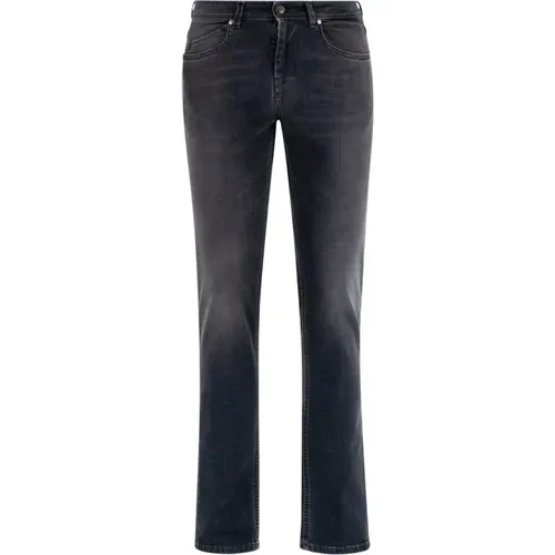 Slim Fit Graue Jeans , Herren, Größe: W34 - Re-Hash - Modalova