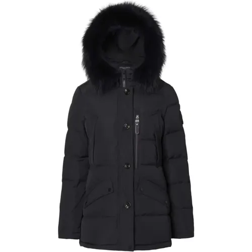 Waschbär Kapuzen Daunenjacke , Damen, Größe: 2XS - Hollies - Modalova