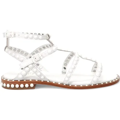 Stone Embellished Gladiator Sandals , female, Sizes: 3 UK - Ash - Modalova