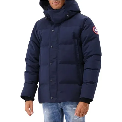 Navy Kapuzen Daunenjacke - Canada Goose - Modalova