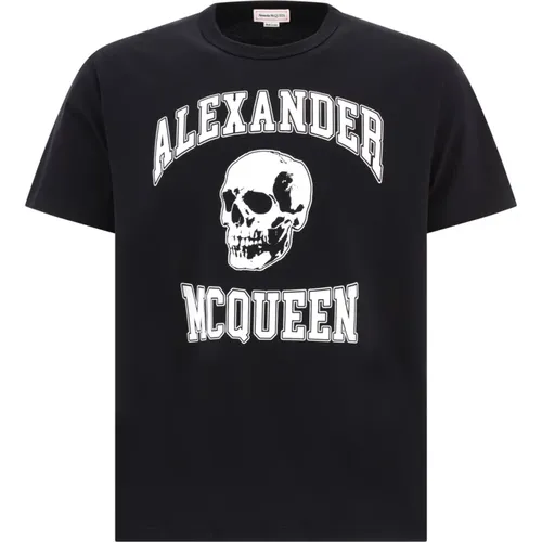 Skull T-Shirt , Herren, Größe: L - alexander mcqueen - Modalova