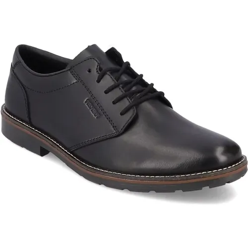 Schwarze Geschlossene Formale Schuhe , Herren, Größe: 44 EU - Rieker - Modalova
