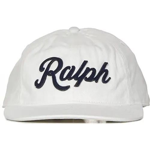 Cotton Hat with Adjustable Strap and Logo Embroidery , male, Sizes: ONE SIZE - Polo Ralph Lauren - Modalova