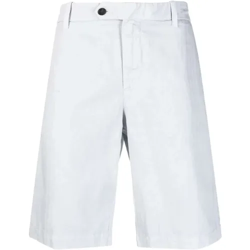 Eisblaue Chino-Shorts aus Baumwolle , Herren, Größe: W32 - Eleventy - Modalova