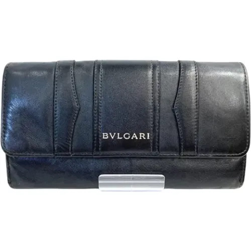 Pre-owned Leather wallets , male, Sizes: ONE SIZE - Bvlgari Vintage - Modalova