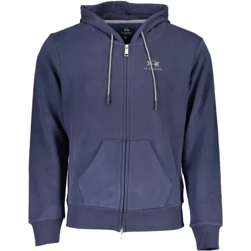 Hooded Zip-Up Sweater , male, Sizes: XL, M, 4XL, 2XL, L, S - LA MARTINA - Modalova