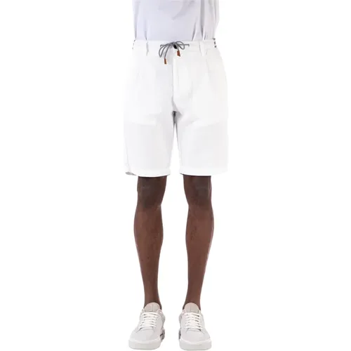 Bermuda Shorts with Drawstring Waist , male, Sizes: W32 - Eleventy - Modalova