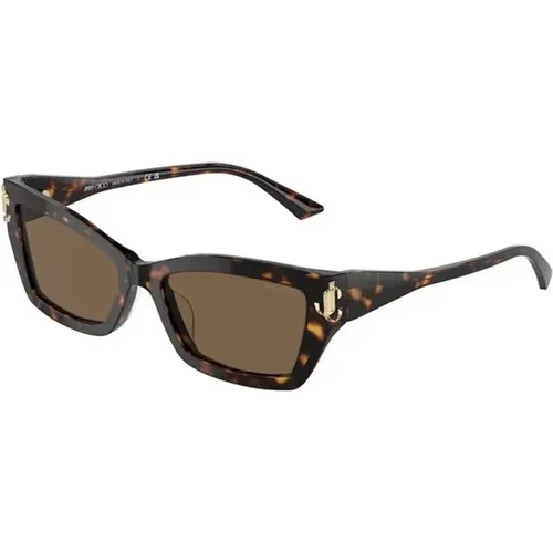 Stylish Carey Frame with Dark Lenses , unisex, Sizes: 55 MM - Jimmy Choo - Modalova