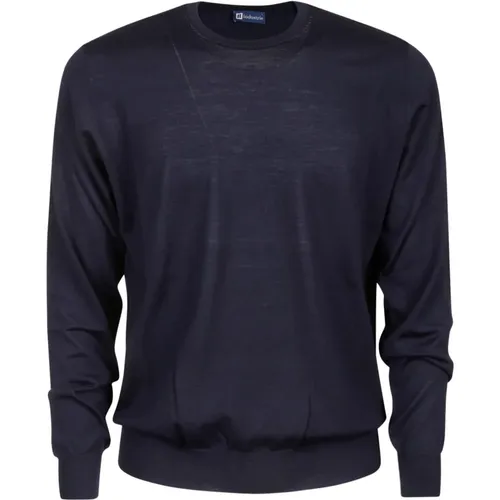 Merino Wool Crewneck Sweater , male, Sizes: S, 4XL, 5XL, L - Hindustrie - Modalova