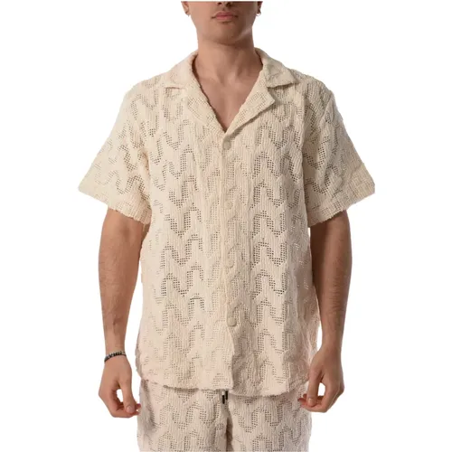 Cotton Shirt with Front Buttons , male, Sizes: L, XL, 2XL, M - OAS - Modalova