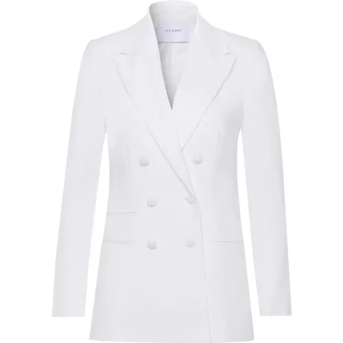 Doppelreihiger Blazer Schneeweiß , Damen, Größe: 6XL - IVY OAK - Modalova