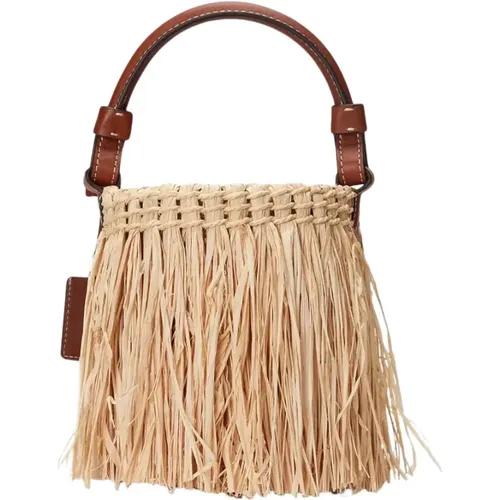 Raffia Small Lucey Eimer Tasche - Ralph Lauren - Modalova