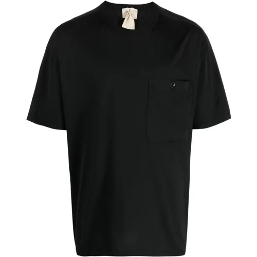 Cotton Pocket T-shirt , male, Sizes: XL, S - Ten C - Modalova