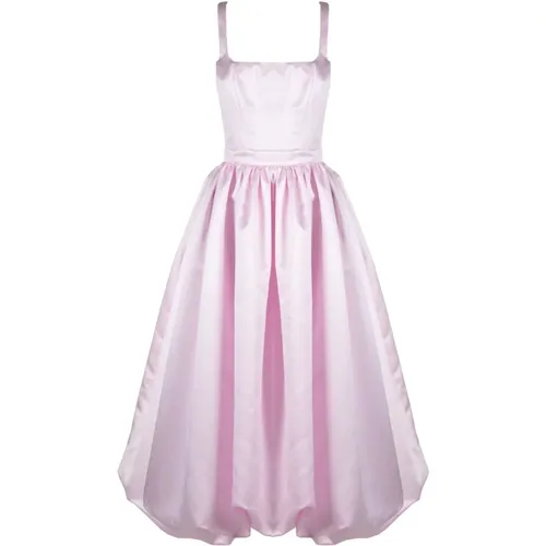 Rosa Prinzessin Ballon Midi Kleid , Damen, Größe: XS - Vivetta - Modalova