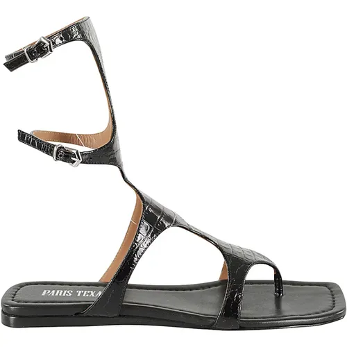 Flat Sandal , female, Sizes: 4 1/2 UK, 3 1/2 UK, 6 UK, 4 UK - Paris Texas - Modalova