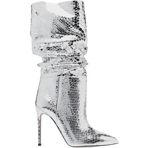 Crocodile Texture Stiletto Slouchy Boot , female, Sizes: 3 UK, 5 UK - Paris Texas - Modalova