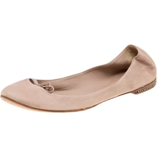 Pre-owned Suede flats , female, Sizes: 3 UK - Chloé Pre-owned - Modalova