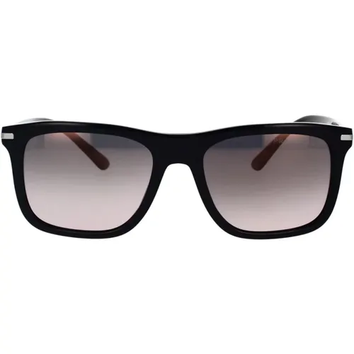 Polarisierte rechteckige Sonnenbrille mit einzigartigem Stil , unisex, Größe: 53 MM - Prada - Modalova
