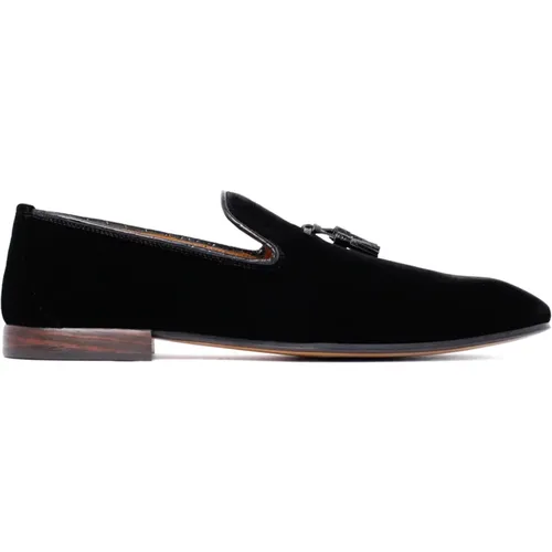 Velvet Loafers Tassel Detail , male, Sizes: 8 1/2 UK, 7 UK, 7 1/2 UK, 6 UK - Tom Ford - Modalova