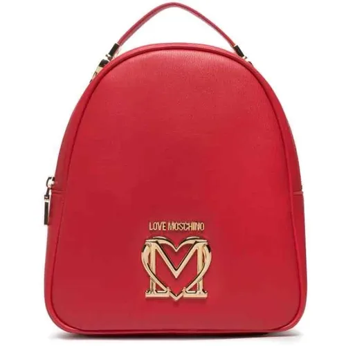 Leder Umhängetasche , Damen, Größe: ONE Size - Love Moschino - Modalova