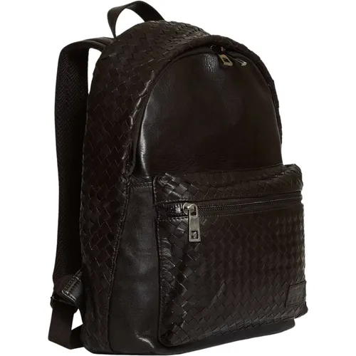 Leather Backpack - Stylish and Functional , male, Sizes: ONE SIZE - The Jack Leathers - Modalova