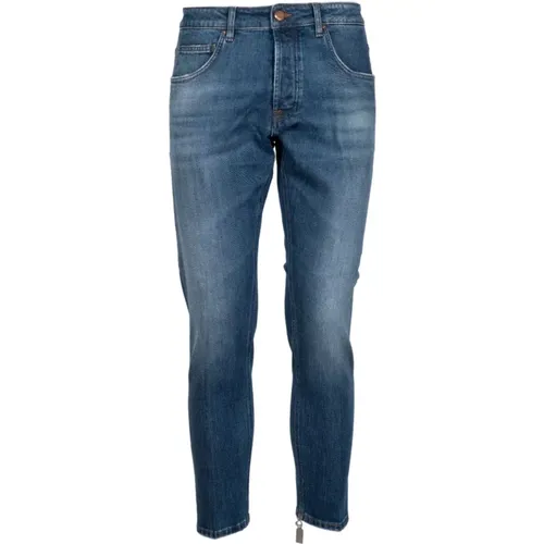 Dark Yaren Jeans - Tapered Fit , male, Sizes: W38, W33 - Don The Fuller - Modalova