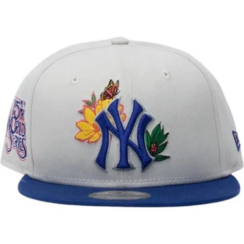 Yankees Baseball Cap mit Blumendetails , Herren, Größe: M/L - new era - Modalova