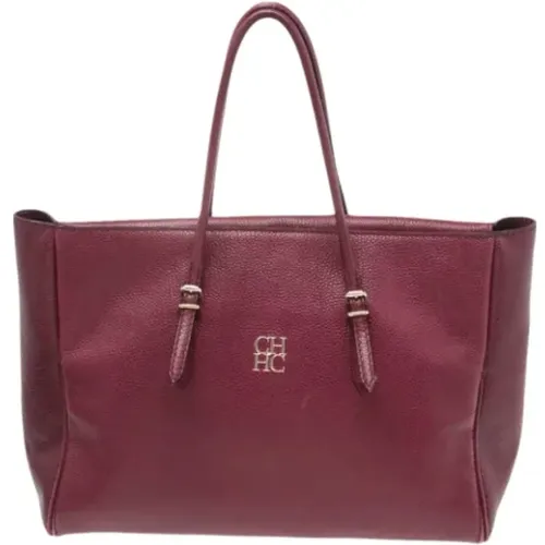 Pre-owned Leather shoulder-bags , female, Sizes: ONE SIZE - Carolina Herrera Pre-owned - Modalova