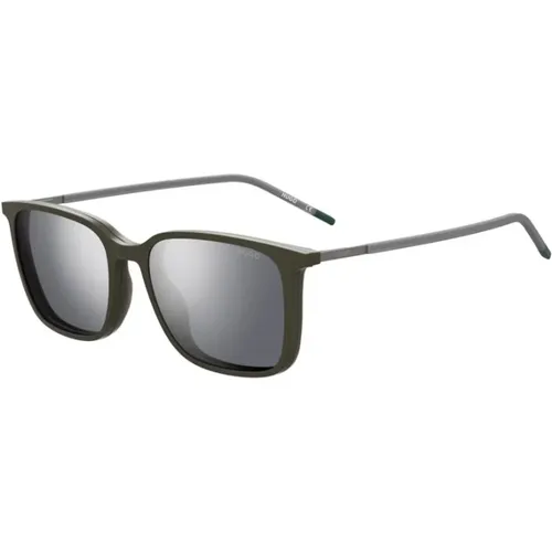 Grüner Rahmen Silber Spiegel Sonnenbrille,Sunglasses - Hugo Boss - Modalova