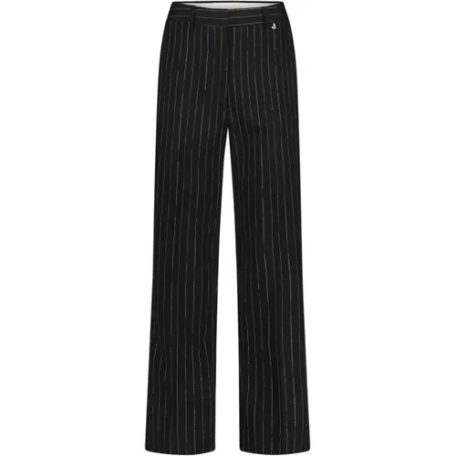 Schwarze Straight-Leg Hose , Damen, Größe: 2XL - Fabienne Chapot - Modalova