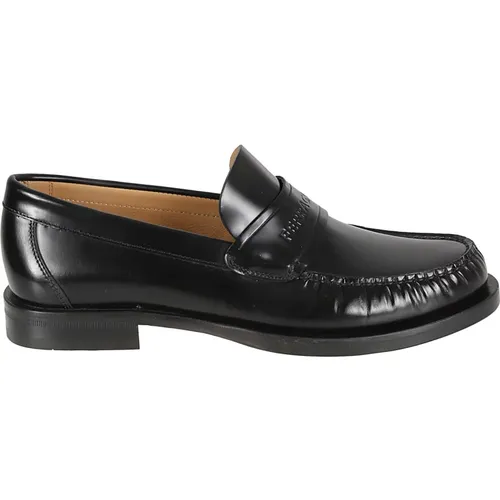 Schwarze flache Schuhe - Fillmore Loafers , Herren, Größe: 40 1/2 EU - Salvatore Ferragamo - Modalova