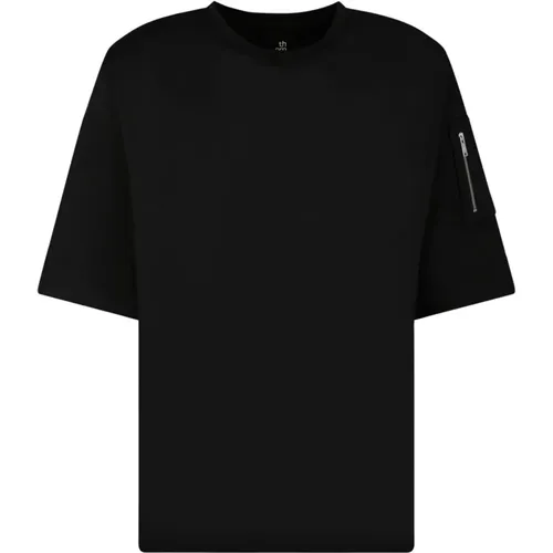 Schwarzes T-Shirt mit einzigartiger Naht , Herren, Größe: S - Thom Krom - Modalova