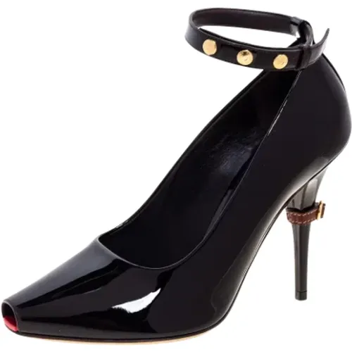 Pre-owned Leather heels , female, Sizes: 5 1/2 UK - Burberry Vintage - Modalova