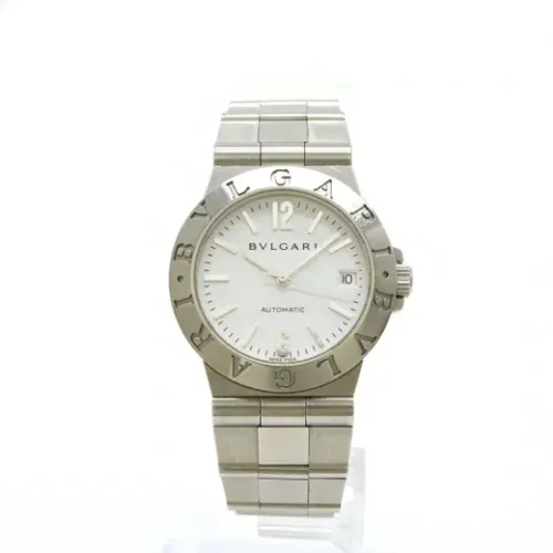 Pre-owned Stainless Steel watches , female, Sizes: ONE SIZE - Bvlgari Vintage - Modalova