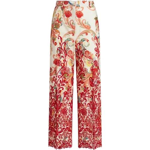 Floral Paisley Print Culotte Pants , female, Sizes: M - ETRO - Modalova