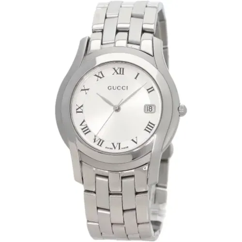 Pre-owned Stainless Steel watches , female, Sizes: ONE SIZE - Gucci Vintage - Modalova