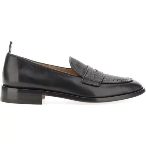 Classic Penny Loafer Leather Sole , male, Sizes: 6 1/2 UK, 7 1/2 UK, 8 1/2 UK, 9 UK - Thom Browne - Modalova