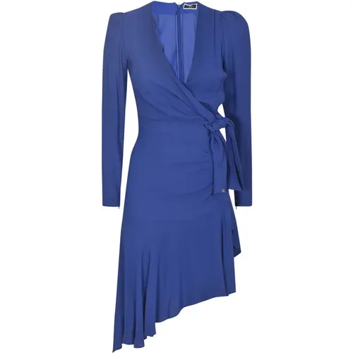 Women's Clothing Dress Indaco Ss24 , female, Sizes: L - Elisabetta Franchi - Modalova