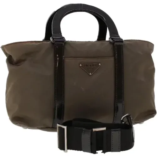 Pre-owned Nylon Galleria Handbag , female, Sizes: ONE SIZE - Prada Vintage - Modalova