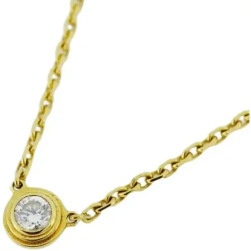 Pre-owned Gold necklaces , female, Sizes: ONE SIZE - Cartier Vintage - Modalova