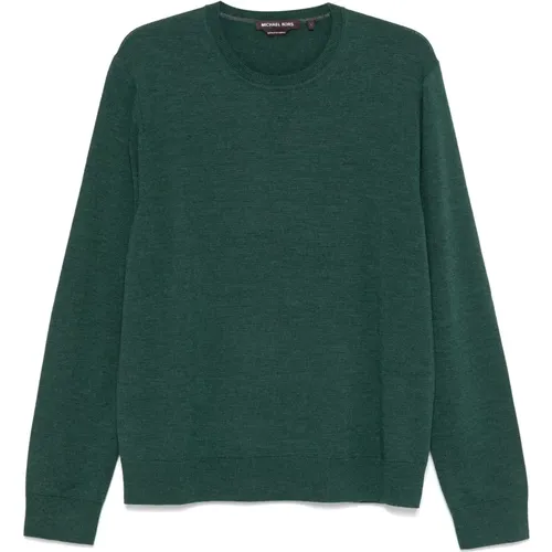 Merino Crew Bestickter Pullover , Herren, Größe: 2XL - Michael Kors - Modalova