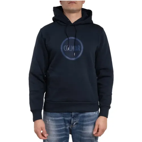 Mens Hooded Sweatshirt with 3D Logo Print , male, Sizes: 2XL, S, M - Colmar - Modalova
