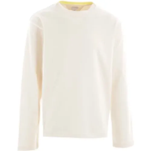 Long Sleeve T-shirt with Yellow Detail , male, Sizes: L - Bottega Veneta - Modalova
