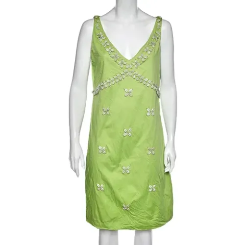 Pre-owned Baumwolle dresses , Damen, Größe: L - Moschino Pre-Owned - Modalova