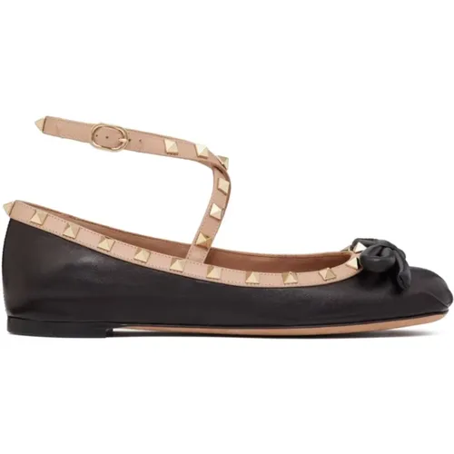 Rockstud Ballerinas , female, Sizes: 4 UK, 6 UK, 3 UK - Valentino Garavani - Modalova